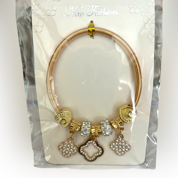 Gold and Silver Charm Bracelet - Picture 2 of 4